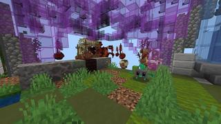 Screenshot of the Minecraft Bedrock Marketplace product Sci-Fi Skyland created by UnderBlocks Studios.