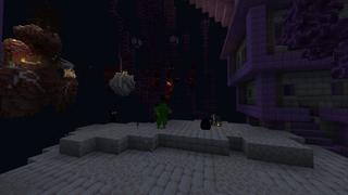 Screenshot of the Minecraft Bedrock Marketplace product Sci-Fi Skyland created by UnderBlocks Studios.