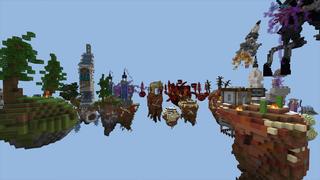 Screenshot of the Minecraft Bedrock Marketplace product Sci-Fi Skyland created by UnderBlocks Studios.