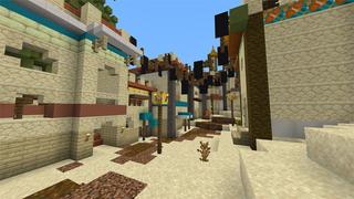 Screenshot of the Minecraft Bedrock Marketplace product Secret Desert Refuge created by UnderBlocks Studios.