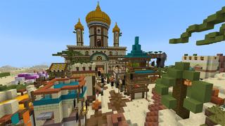 Screenshot of the Minecraft Bedrock Marketplace product Secret Desert Refuge created by UnderBlocks Studios.