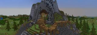 Panorama of the Minecraft Bedrock Marketplace product Secret Mountain Base created by UnderBlocks Studios.
