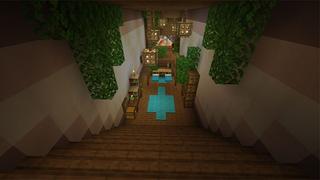 Screenshot of the Minecraft Bedrock Marketplace product Secret Mountain Base created by UnderBlocks Studios.