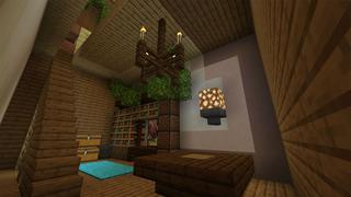 Screenshot of the Minecraft Bedrock Marketplace product Secret Mountain Base created by UnderBlocks Studios.