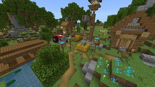 Screenshot of the Minecraft Bedrock Marketplace product Secret Mountain Refuge 2 created by UnderBlocks Studios.
