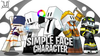 Thumbnail of the Minecraft Bedrock Marketplace product Simple Face Character created by UnderBlocks Studios.