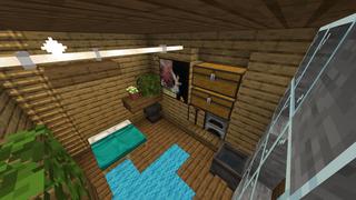 Screenshot of the Minecraft Bedrock Marketplace product Simple Mountain Refuge created by UnderBlocks Studios.