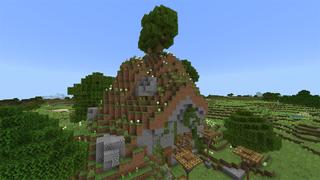 Screenshot of the Minecraft Bedrock Marketplace product Simple Mountain Refuge created by UnderBlocks Studios.