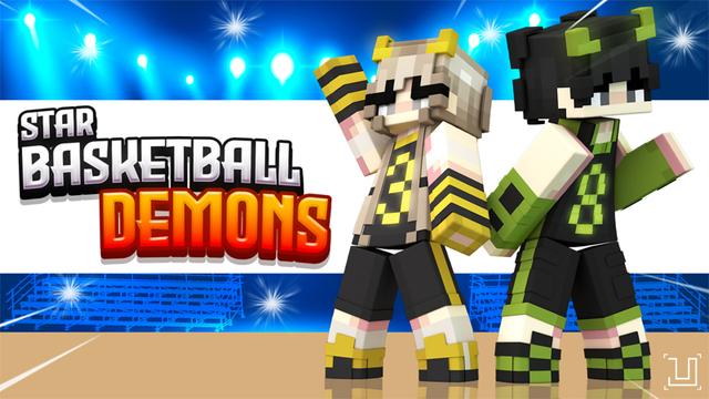 Thumbnail of the Minecraft Bedrock Marketplace product Star Basketball Demons created by UnderBlocks Studios.