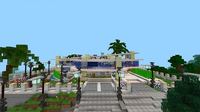Screenshot of the Minecraft Bedrock Marketplace product Super Rich Mansion created by UnderBlocks Studios.