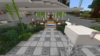 Screenshot of the Minecraft Bedrock Marketplace product Trend Rich Mansion created by UnderBlocks Studios.