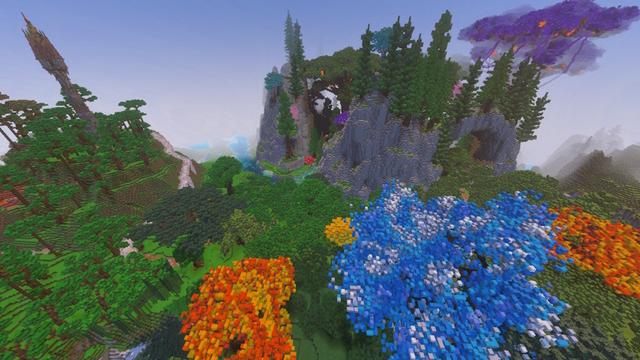 Screenshot of the Minecraft Bedrock Marketplace product Enchanted Forest created by Unique Arts.