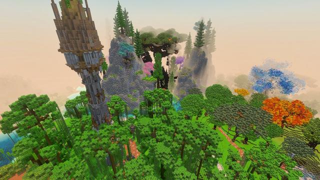 Screenshot of the Minecraft Bedrock Marketplace product Enchanted Forest created by Unique Arts.