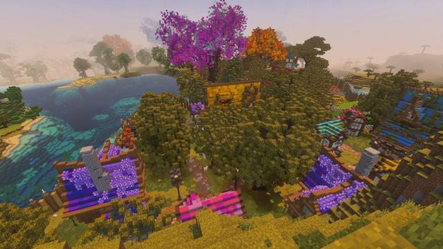 Screenshot of the Minecraft Bedrock Marketplace product Enchanted Forest created by Unique Arts.