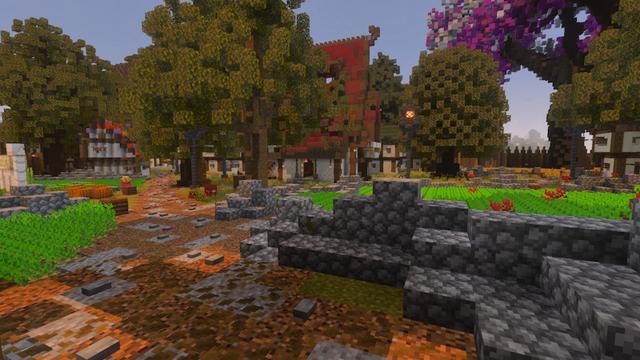 Screenshot of the Minecraft Bedrock Marketplace product Enchanted Forest created by Unique Arts.
