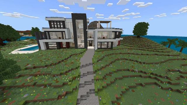 Screenshot of the Minecraft Bedrock Marketplace product Modern Mansions created by Unique Arts.