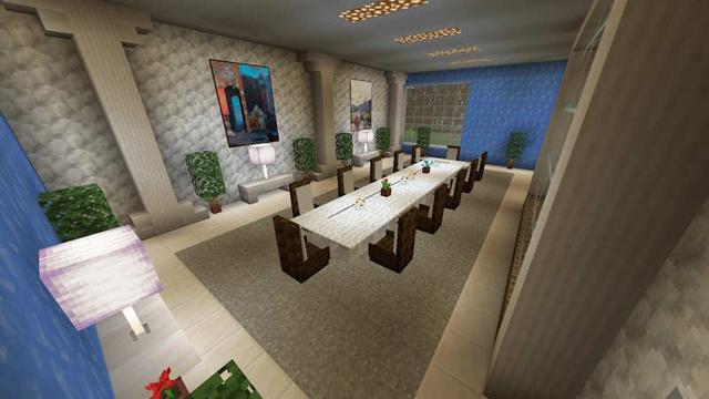 Screenshot of the Minecraft Bedrock Marketplace product Modern Mansions created by Unique Arts.