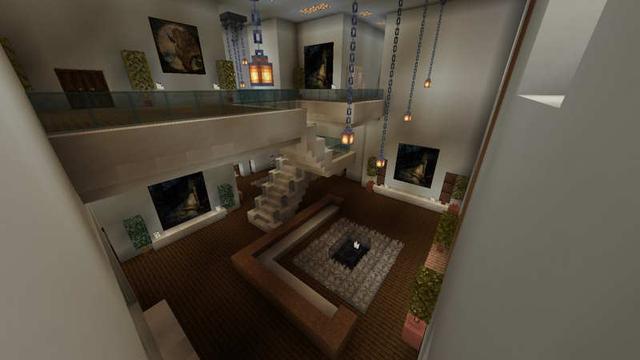 Screenshot of the Minecraft Bedrock Marketplace product Modern Mansions created by Unique Arts.