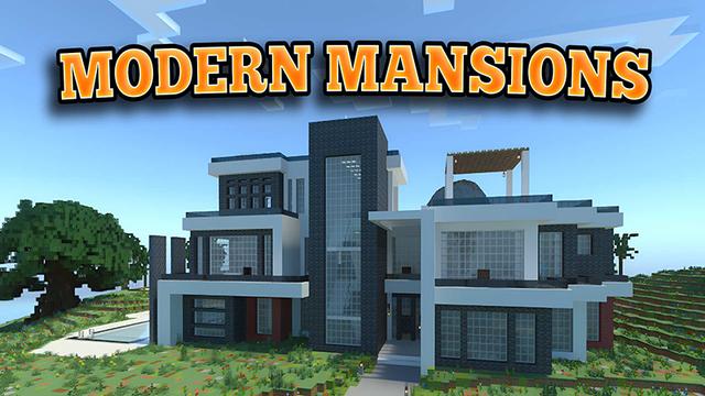 Thumbnail of the Minecraft Bedrock Marketplace product Modern Mansions created by Unique Arts.