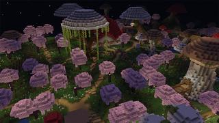 Screenshot of the Minecraft Bedrock Marketplace product Mushroom Island Survival created by Unique Arts.