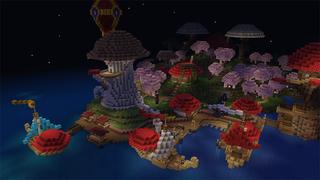 Screenshot of the Minecraft Bedrock Marketplace product Mushroom Island Survival created by Unique Arts.