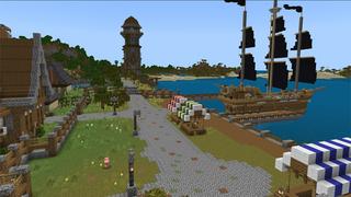 Screenshot of the Minecraft Bedrock Marketplace product Town Of Bridgewater created by Unique Arts.