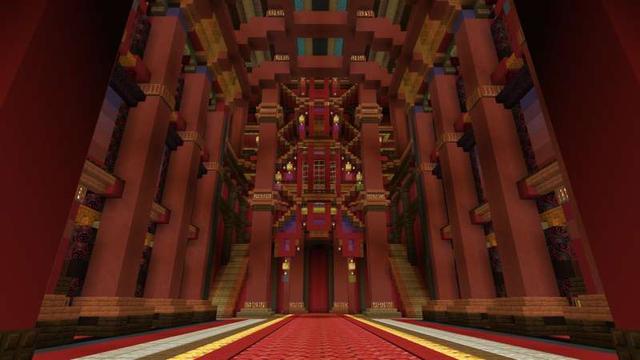 Screenshot of the Minecraft Bedrock Marketplace product A Castle Laying Underwater created by UUUM.