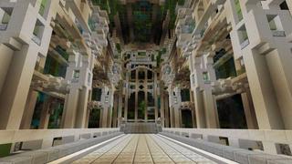 Screenshot of the Minecraft Bedrock Marketplace product A Castle Laying Underwater created by UUUM.