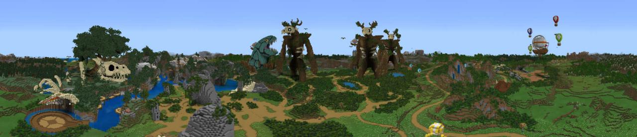 Panorama of the Minecraft Bedrock Marketplace product Archer's Strike created by UUUM.