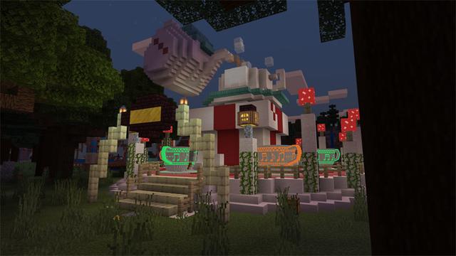 Screenshot of the Minecraft Bedrock Marketplace product Candy House Nightmare created by UUUM.