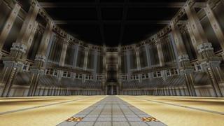 Screenshot of the Minecraft Bedrock Marketplace product Harbor Town's Hidden Arena created by UUUM.