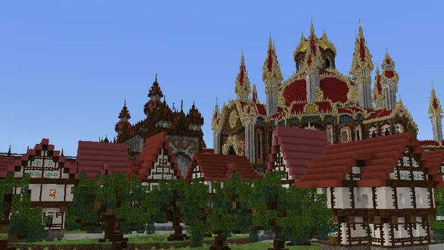 Screenshot of the Minecraft Bedrock Marketplace product Knights vs Mobs- Tower Defense created by UUUM.