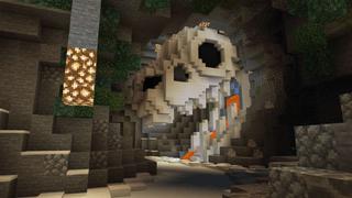 Screenshot of the Minecraft Bedrock Marketplace product Snowboard Racing created by UUUM.