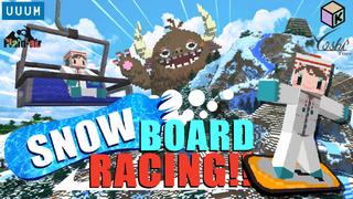 Thumbnail of the Minecraft Bedrock Marketplace product Snowboard Racing created by UUUM.