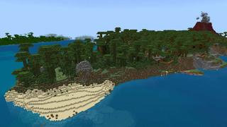 Screenshot of the Minecraft Bedrock Marketplace product The island of origin created by UUUM.