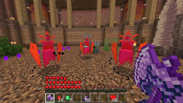 Screenshot of the Minecraft Bedrock Marketplace product 100 Swords created by Vatonage.