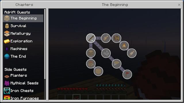 Screenshot of the Minecraft Bedrock Marketplace product Adrift created by Vatonage.