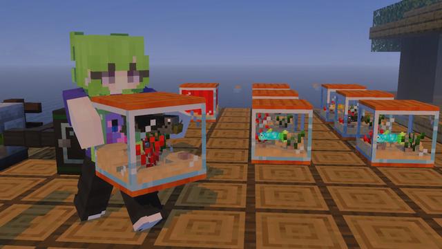 Screenshot of the Minecraft Bedrock Marketplace product Adrift created by Vatonage.