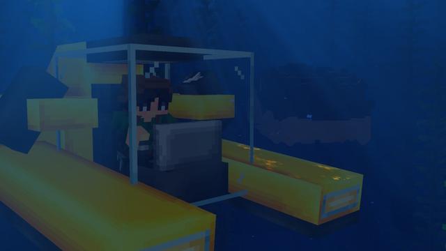 Screenshot of the Minecraft Bedrock Marketplace product Adrift created by Vatonage.