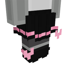 Thumbnail of the Minecraft Bedrock Marketplace product Cute Black and Pink Skirt created by Vatonage.