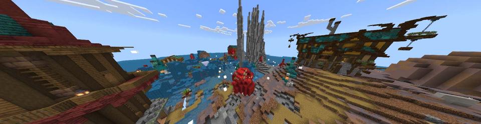 Panorama of the Minecraft Bedrock Marketplace product Disaster Survival created by Vatonage.