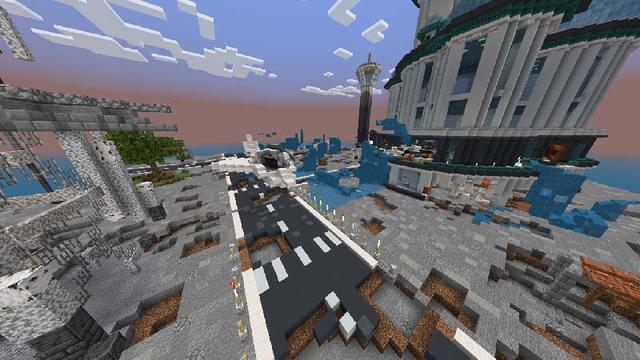 Screenshot of the Minecraft Bedrock Marketplace product Disaster Survival created by Vatonage.