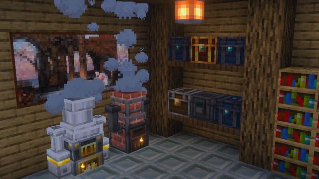 Screenshot of the Minecraft Bedrock Marketplace product Furnaces & Chests Add-On created by Vatonage.