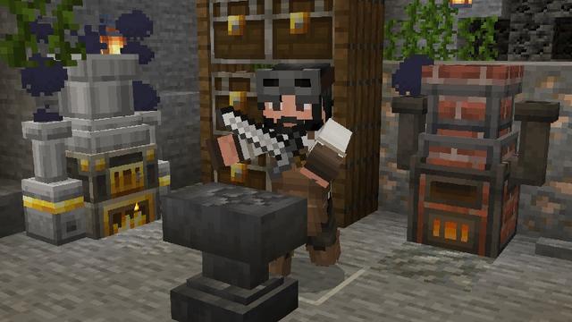 Screenshot of the Minecraft Bedrock Marketplace product Furnaces & Chests Add-On created by Vatonage.