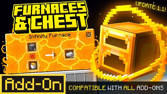 Thumbnail of the Minecraft Bedrock Marketplace product Furnaces & Chests Add-On created by Vatonage.
