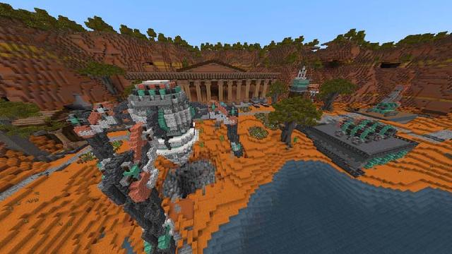 Screenshot of the Minecraft Bedrock Marketplace product Mining Tycoon created by Vatonage.