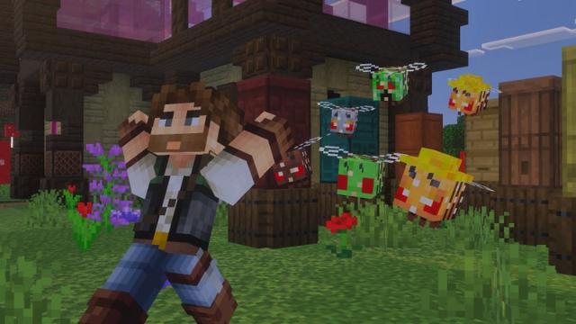 Screenshot of the Minecraft Bedrock Marketplace product Productive Bees created by Vatonage.
