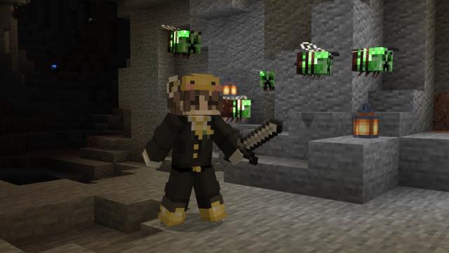 Screenshot of the Minecraft Bedrock Marketplace product Productive Bees created by Vatonage.
