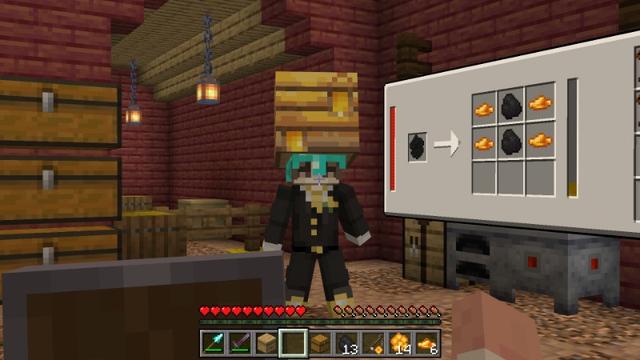Screenshot of the Minecraft Bedrock Marketplace product Productive Bees created by Vatonage.