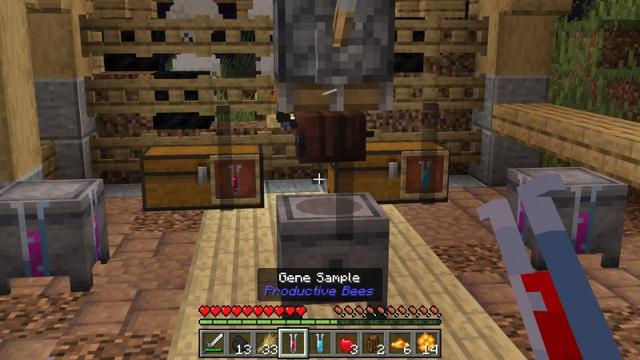Screenshot of the Minecraft Bedrock Marketplace product Productive Bees created by Vatonage.
